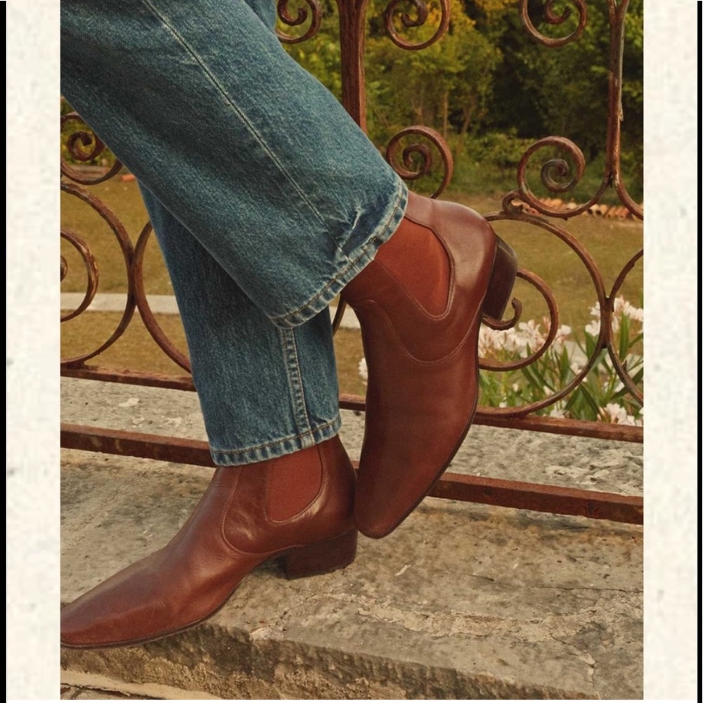 BNIB Dôen Doen Normandy Boot Saddle Brown Size 38